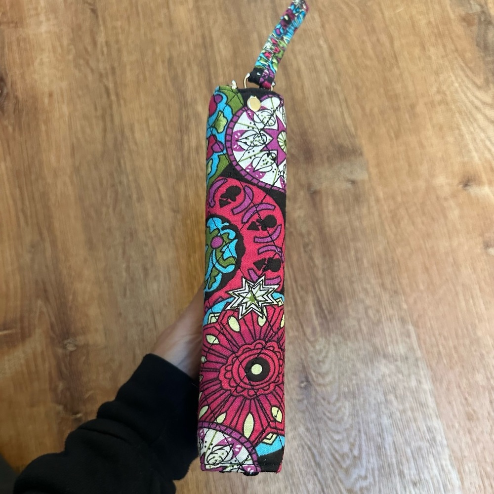 Multi Color Patterned Double Zip Wallet - image 8